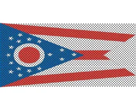 Jeep Gladiator Grill Inserts 2020-Present Gladiator Ohio State Flag Under The Sun Inserts