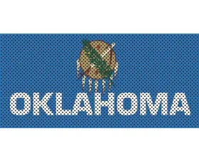 Jeep Gladiator Grill Inserts 2020-Present Gladiator Oklahoma State Flag Under The Sun Inserts