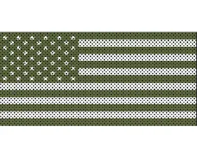 Jeep Gladiator Grill Inserts 2020-Present Gladiator Olive Drab Old Glory White Stars And Stripes Under The Sun Inserts