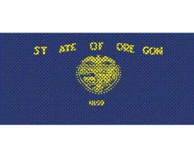 Jeep Gladiator Grill Inserts 2020-Present Gladiator Oregon State Flag Under The Sun Inserts