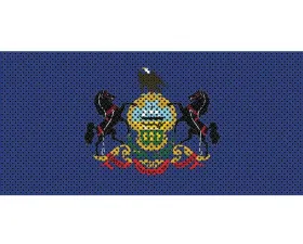 Jeep Gladiator Grill Inserts 2020-Present Gladiator Pennsylvania State Flag Under The Sun Inserts