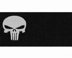 Jeep Wrangler Grill Inserts 07-18 JK Punisher Black And White Under The Sun Inserts