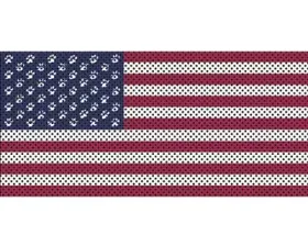 Jeep Wrangler Grill Inserts 07-18 JK Paws Old Glory Under The Sun Inserts