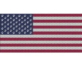 Jeep Gladiator Grill Inserts 2020-Present Gladiator Paws Old Glory Under The Sun Inserts