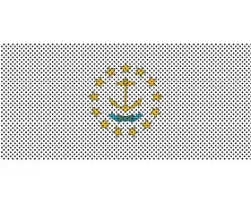 Jeep Gladiator Grill Inserts 2020-Present Gladiator Rhode Island State Flag Under The Sun Inserts