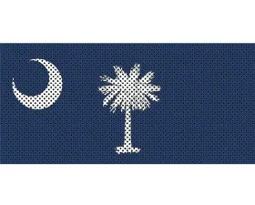 Jeep Gladiator Grill Inserts 2020-Present Gladiator South Carolina State Flag Under The Sun Inserts