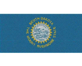 Jeep Gladiator Grill Inserts 2020-Present Gladiator South Dakota State Flag Under The Sun Inserts