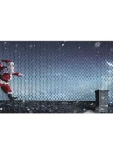 Jeep Wrangler Grill Inserts 07-18 JK Santa On A Roof Under The Sun Inserts                                     - INSRT-SNTARF-JK - Image 2