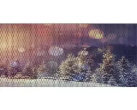 Jeep Wrangler Grill Inserts 07-18 JK Snowy Field Under The Sun Inserts