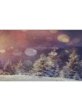 Jeep Wrangler Grill Inserts 2018-Present JL Snowy Field Under The Sun Inserts                                     - INSRT-SNWFLD-JL - Image 2