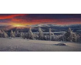 Jeep Wrangler Grill Inserts 07-18 JK Snowy Hills Under The Sun Inserts