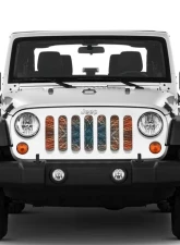 Jeep JK Grille Insert Star Fire Under The Sun Inserts                                     - INSRT-STRBST-JK - Image 2