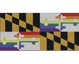Jeep Wrangler Grill Inserts 2018-Present JL Show Your Pride Maryland Flag Under The Sun Inserts