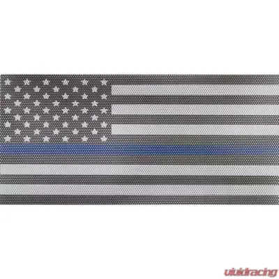Jeep Wrangler Grill Inserts 07-18 JK Thin Blue Line Under The Sun Inserts - INSRT-TBL-JK