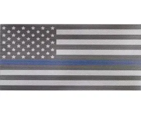 Jeep Wrangler Grill Inserts 2018-Present JL Thin Blue Line Under The Sun Inserts