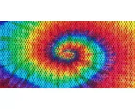 Jeep JK Grille Insert Trippy Tie Dye Under The Sun Inserts