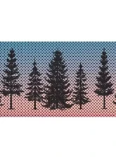 Jeep Wrangler Grill Inserts 07-18 JK Pine Trees Blue Sky Under The Sun Inserts                                     - INSRT-TREEBLU-JK - Image 2