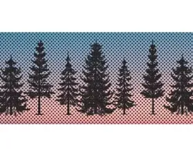 Jeep Wrangler Grill Inserts 2018-Present JL Pine Trees Blue Sky Under The Sun Inserts