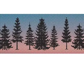 Jeep Gladiator Grill Inserts 2020-Present Gladiator Pine Trees Blue Sky Under The Sun Inserts