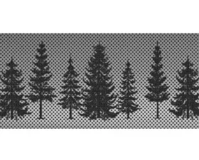 Jeep Wrangler Grill Inserts 07-18 JK Pine Trees Grey Sky Under The Sun Inserts