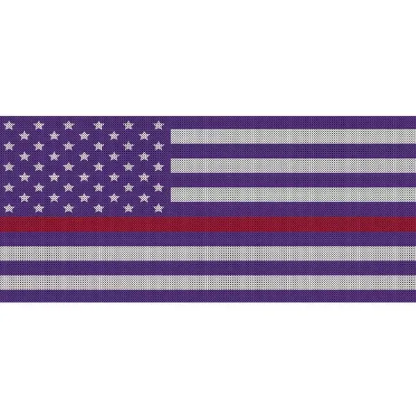 Under The Sun Inserts White Purple Thin Red Line Grill Inserts Jeep Wrangler JL | Gladiator 2018+ - INSRT-WHTPRPTRL-JL/JT