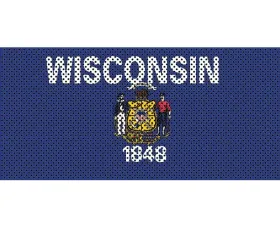 Jeep Gladiator Grill Inserts 2020-Present Gladiator Wisconsin State Flag Under The Sun Inserts