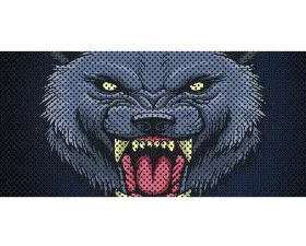 Jeep Gladiator Grill Inserts 2020-Present Gladiator Wolf Under The Sun Inserts