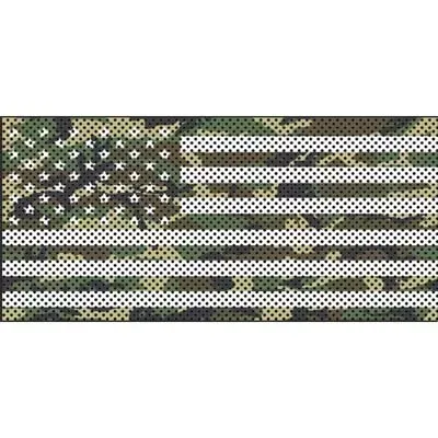 Under The Sun Inserts Woodland Camo Stars And Stripes Grill Inserts Jeep Wrangler JK 2007-2018 - INSRT-WOODCAMOSS-JK
