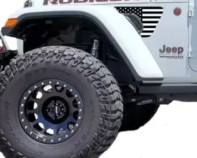 Under The Sun Inserts Jeep Fender Vent Decals 2 Piece Black and White For 18-Pres Wrangler JL/Gladiator