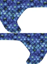 Under The Sun Inserts Jeep Fender Vent Decals 2 Piece Mermaid Scales For 18-Pres Wrangler JL/Gladiator                                     - VNTDCL-MERMD-JL/JT - Image 2