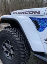 Under The Sun Inserts Jeep Fender Vent Decals 2 Piece Mermaid Scales For 18-Pres Wrangler JL/Gladiator                                     - VNTDCL-MERMD-JL/JT - Image 5