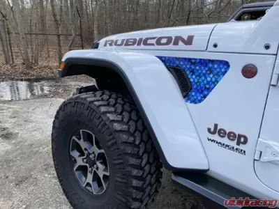 Under The Sun Inserts Jeep Fender Vent Decals 2 Piece Mermaid Scales For 18-Pres Wrangler JL/Gladiator - VNTDCL-MERMD-JL/JT