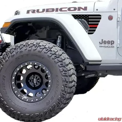 Under The Sun Inserts Jeep Fender Vent Decals 2 Piece Thin Red Line For 18-Pres Wrangler JL/Gladiator - VNTDCL-TRL-JL/JT