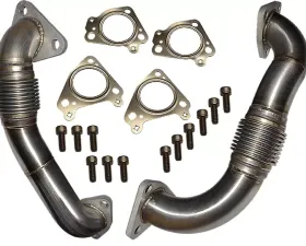 ATS Diesel Up Pipe Kit Direct Replacement Both Driver And Passenger Sides 6.6L Duramax Includes Hardware And Gaskets
