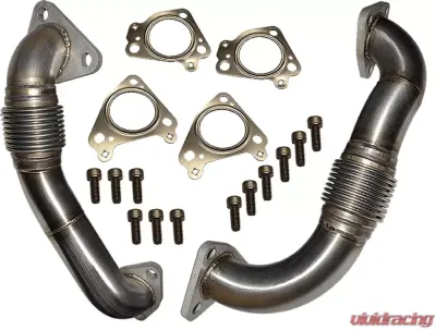 ATS Diesel Up Pipe Kit Direct Replacement Both Driver And Passenger Sides 6.6L Duramax Includes Hardware And Gaskets - 204-138-4248