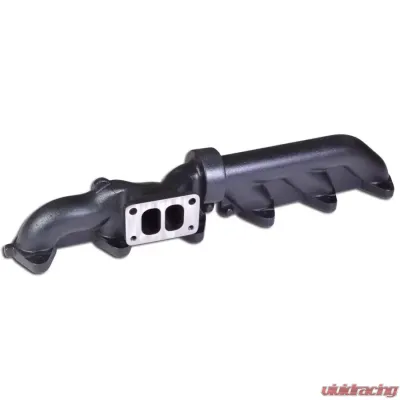 ATS Diesel 2003-07.5 5.9L Cummins 2-Piece Pulse Flow Exhaust Manifold Kit T-3 Turbo Flange Non Wastegated Ceramic Coated Black - 204-920-2272