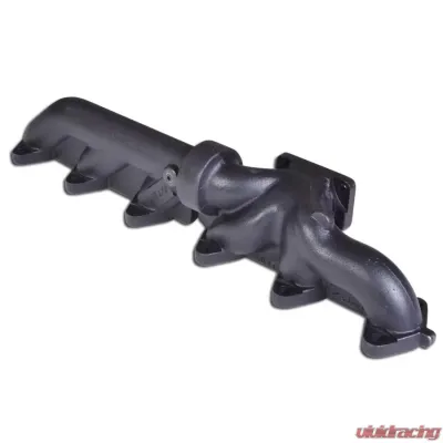 ATS Diesel 2003-07.5 5.9L Cummins 2-Piece Pulse Flow Exhaust Manifold Kit T-3 Turbo Flange Non Wastegated Ceramic Coated Black - 204-920-2272