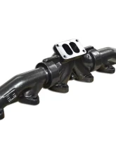 ATS Diesel 1994-98 5.9L Cummins 3-Piece Pulse Flow Exhaust Manifold Kit T-3 Turbo Flange Non Wastegated Ceramic Coated Black                                     - 204-930-2164 - Image 5