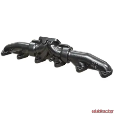 ATS Diesel 1994-98 5.9L Cummins 3-Piece Pulse Flow Exhaust Manifold Kit T-3 Turbo Flange Non Wastegated Ceramic Coated Black - 204-930-2164