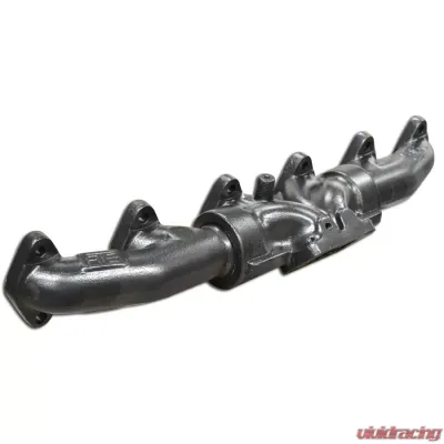 ATS Diesel 1994-98 5.9L Cummins 3-Piece Pulse Flow Exhaust Manifold Kit T-3 Turbo Flange Non Wastegated Ceramic Coated Black - 204-930-2164