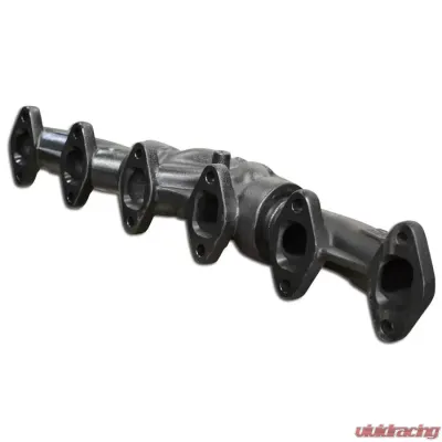 ATS Diesel 1994-98 5.9L Cummins 3-Piece Pulse Flow Exhaust Manifold Kit T-3 Turbo Flange Non Wastegated Ceramic Coated Black - 204-930-2164