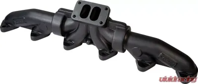 ATS Diesel 1998.5-02 5.9L Cummins 3-Piece Pulse Flow Exhaust Manifold Kit T-3 Turbo Flange Non Wastegated Ceramic Coated Black - 204-930-2218