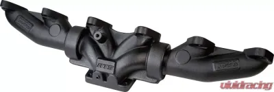 ATS Diesel 1998.5-02 5.9L Cummins 3-Piece Pulse Flow Exhaust Manifold Kit T-3 Turbo Flange Non Wastegated Ceramic Coated Black - 204-930-2218