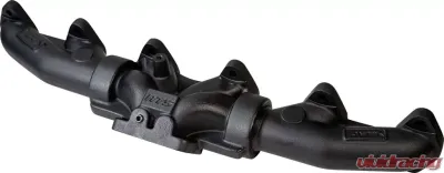 ATS Diesel 1998.5-02 5.9L Cummins 3-Piece Pulse Flow Exhaust Manifold Kit T-3 Turbo Flange Non Wastegated Ceramic Coated Black - 204-930-2218