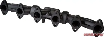 ATS Diesel 1998.5-02 5.9L Cummins 3-Piece Pulse Flow Exhaust Manifold Kit T-3 Turbo Flange Non Wastegated Ceramic Coated Black - 204-930-2218