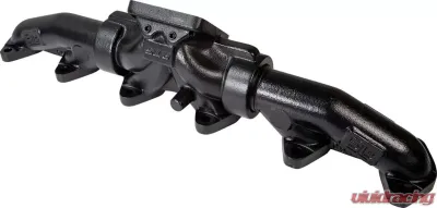 ATS Diesel 1994-98 5.9L Cummins 3-Piece Pulse Flow Exhaust Manifold Kit T-4 Turbo Flange Non Wastegated Ceramic Coated Black - 204-943-2164