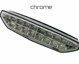 Competition Werkes Integrated Taillight Clear Chrome Kawasaki ZX6R 07-08