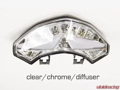 Competition Werkes Integrated Taillight Clear Chrome Diffuser Ducati Multistrada 10-13 - MPH-80172CD