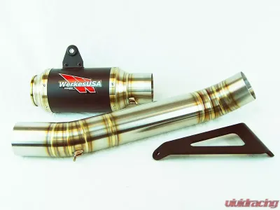 Competition Werkes GP Race Slip on Exhaust Aprilia RSV4 | Tuono 2017-2019 - WA1006R-BC