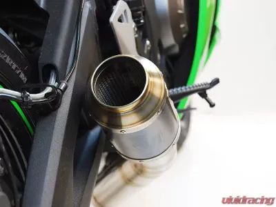 Competition Werkes GP Race Slip On Exhaust Black Center Kawasaki ZX10R 2016-2019 - WK1005R-BC